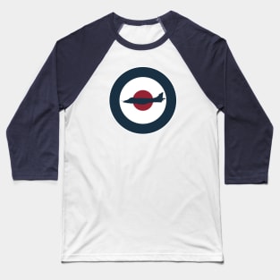 Royal Navy Sea Harrier Patch Baseball T-Shirt